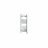 Bergen 800 x 400mm Straight Chrome Thermostatic Touch Control Electric Heated Towel Rail