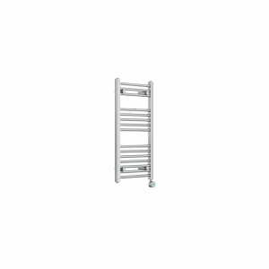 Bergen 800 x 400mm Straight Chrome Thermostatic Touch Control Electric Heated Towel Rail