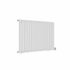 Norden Electric White Single Flat Oval Tube Horizontal Bluetooth Designer Radiator