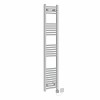 Bergen 1600 x 300mm Straight Chrome HEC Thermostatic Electric Heated Towel Rail