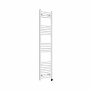 Bergen 1600 x 400mm Straight White Thermostatic Touch Control Wifi Electric Heated Towel Rail