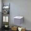 RAK-Resort 550mm Wall Hung Single Draw Vanity Unit - Matt Mushroom