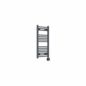 Bergen 800 x 400mm Straight Anthracite Thermostatic Wifi Control Electric Heated Towel Rail