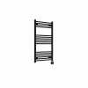 Bergen 1000 x 600mm Straight Black Thermostatic Wifi Control Electric Heated Towel Rail