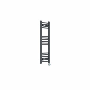 Bergen 1000 x 300mm Straight Anthracite Thermostatic Touch Control Electric Heated Towel Rail
