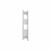 Bergen 1200 x 300mm Straight Chrome Thermostatic Touch Control Wifi Electric Heated Towel Rail