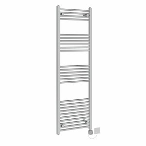 Bergen 1600 x 500mm Straight Chrome HEC Thermostatic Electric Heated Towel Rail
