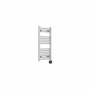 Bergen 800 x 400mm Straight Chrome Thermostatic Wifi Control Electric Heated Towel Rail