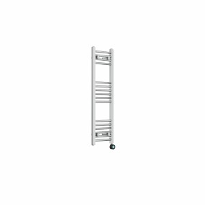 Bergen 1000 x 300mm Straight Chrome Thermostatic Touch Control Electric Heated Towel Rail