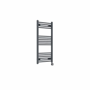 Bergen 1000 x 500mm Straight Anthracite Thermostatic Touch Control Electric Heated Towel Rail