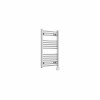 Bergen 800 x 500mm Straight Chrome Thermostatic Wifi Control Electric Heated Towel Rail