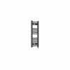 Bergen 800 x 300mm Straight Anthracite Prefilled Electric Heated Towel Rail