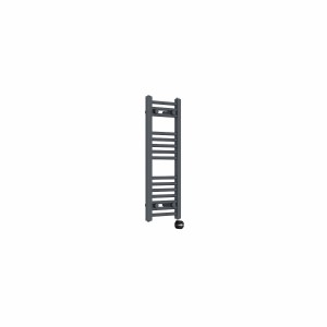 Bergen 800 x 300mm Straight Anthracite Thermostatic Touch Control Electric Heated Towel Rail