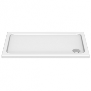 KStone - Anti-Slip 1200 x 800mm Rectangular Shower Tray - White - KS12080SR