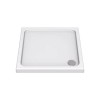 Kudos KStone - Anti-Slip 760 X 760mm Sqaure  Shower Tray - White- KS76SR