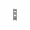 Bergen 800 x 300mm Straight Anthracite Thermostatic Touch Control Wifi Electric Heated Towel Rail