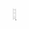 Bergen 800 x 300mm Straight White Thermostatic Touch Control Electric Heated Towel Rail