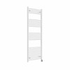 Fjord 1600 x 600mm Curved White Thermostatic Touch Control Wifi Electric Heated Towel Rail