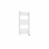 Bergen 1000 x 600mm Straight White Thermostatic Touch Control Wifi Electric Heated Towel Rail