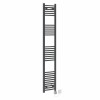 Fjord 1800 x 300mm Curved Anthracite HEC Thermostatic Electric Heated Towel Rail