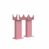 Karlstad Flat Panel Radiator Feet - Rose Clair Pink