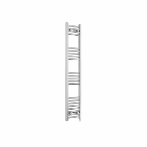 Fjord 1400 x 300mm Curved Chrome Prefilled Electric Heated Towel Rail