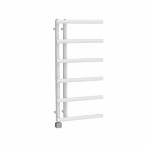 Alesund 988 x 500mm White Thermostatic Electric Designer Heated Towel Rail