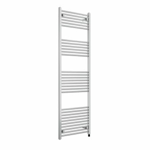 Bergen 1800 x 600mm Straight Chrome Prefilled Electric Heated Towel Rail
