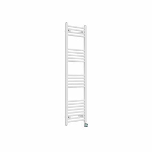 Bergen 1400 x 400mm Straight White Thermostatic Touch Control Wifi Electric Heated Towel Rail