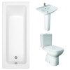 RAK Origin Modern Bathroom Suite and Single Ended Bath - 1700 x 750mm