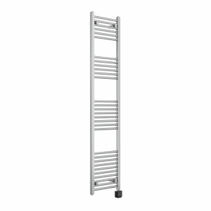 Bergen 1800 x 400mm Straight Chrome Thermostatic Wifi Control Electric Heated Towel Rail