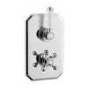 Kartell Viktory - Concealed Thermostatic Shower Valve 1 Outlet - White & Chrome