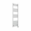 Bergen 1600 x 500mm Straight Chrome Thermostatic Touch Control Electric Heated Towel Rail