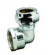 Chrome Compression 22mm X 3/4