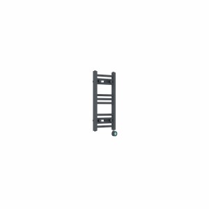 Bergen 600 x 300mm Straight Anthracite Thermostatic Touch Control Electric Heated Towel Rail