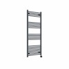 Bergen 1400 x 600mm Straight Anthracite Thermostatic Touch Control Electric Heated Towel Rail