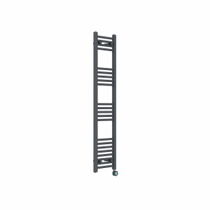 Bergen 1400 x 300mm Straight Anthracite Thermostatic Touch Control Wifi Electric Heated Towel Rail