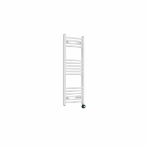 Fjord 1000 x 400mm Curved White Thermostatic Touch Control Electric Heated Towel Rail