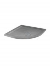 800 x 800mm ABS Stone Low Profile Grey Sparkle Quadrant 550mm Radius Shower Tray