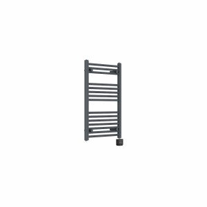 Bergen 800 x 500mm Straight Anthracite Thermostatic Touch Control Electric Heated Towel Rail