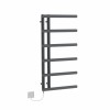 Kristiansund 988 x 500mm Grey Electric Designer Heated Towel Rail