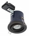 Forum Yate - Adjustable Fire Rated Downlight - Matt Black