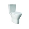 RAK-Resort Maxi Close Coupled Open Back Rimless Toilet Pan With Cistern & Soft Close Seat
