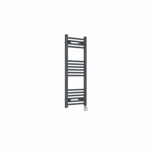 Bergen 1000 x 400mm Straight Anthracite Thermostatic Touch Control Electric Heated Towel Rail