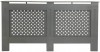 Radiator Cover Cabinet Grey With Cross Grill - 1720mm