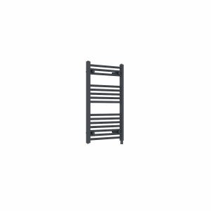 Bergen 800 x 500mm Straight Anthracite Prefilled Electric Heated Towel Rail