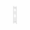 Bergen 1200 x 300mm Straight White Thermostatic Touch Control Electric Heated Towel Rail
