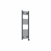 Bergen 1200 x 400mm Straight Anthracite Thermostatic Touch Control Electric Heated Towel Rail