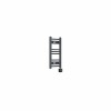 Fjord 600 x 300mm Curved Anthracite Thermostatic Wifi Control Electric Heated Towel Rail