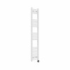 Fjord 1600 x 300mm Curved White Thermostatic Touch Control Wifi Electric Heated Towel Rail